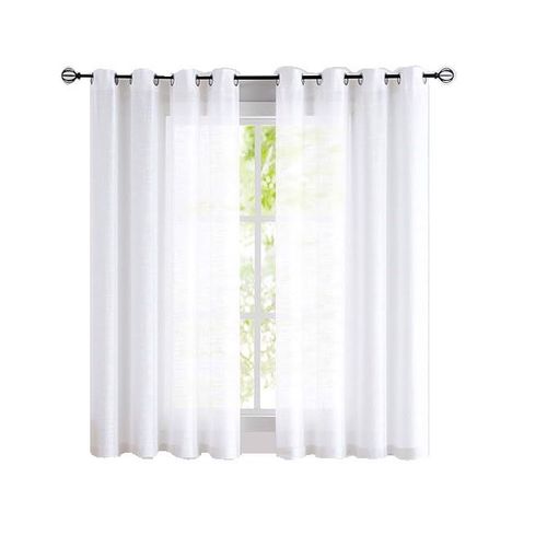 Zasłona Półprzezroczysta Biała 127x175cm 2szt na Arena.pl