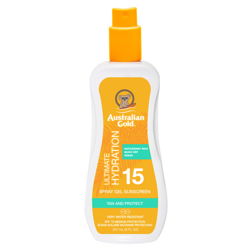 Australian Gold Żel W Sprayu Z Filtrem SPF15 + Moisture Lock 237ml na Arena.pl