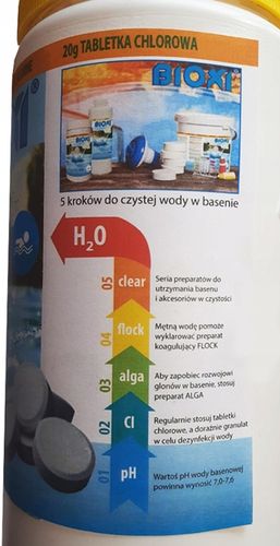 ZESTAW MULTI TABLETKI BLUE DO BASENÓW CHLOR PŁYWAK na Arena.pl