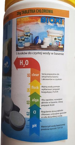 ZESTAW MULTI TABLETKI BLUE DO BASENÓW CHLOR PŁYWAK zdjęcie 4