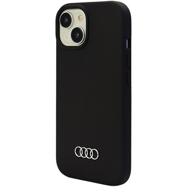 Audi Silicone Case iPhone 15 Plus 6.7" czarny/black hardcase zdjęcie 3