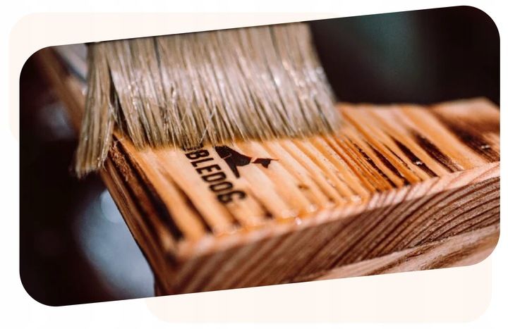 MISKI NA STOJAKU dla psa DUŻEGO STOJAK DREWNIANY bufet 2x 1,8 L + treserki zdjęcie 2