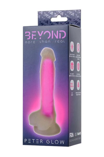 beyond by toyfa peter glow pink 16,5cm zdjęcie 7