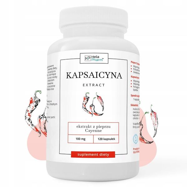 KAPSAICYNA EKSTRAKT 10mg ODCHUDZANIE 120 kaps zdjęcie 1
