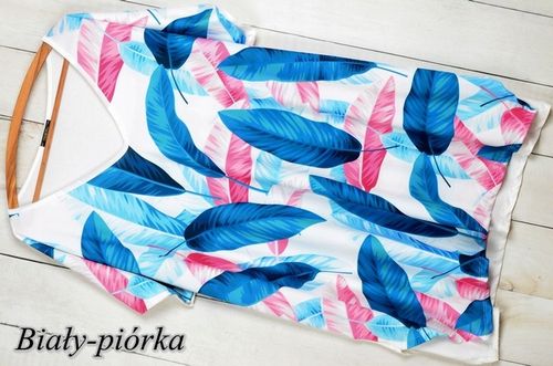 LUŹNA KOBIECA TUNIKA BLUZKA PLUS SIZE V dekolt XL/XXL różne wzory mix 700 na Arena.pl