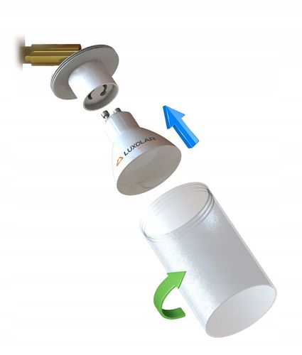 Lampa Ścienna Kinkiet z Włącznikiem Tuba Metal SPOT LED GU10 na Arena.pl