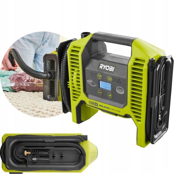 RYOBI KOMPRESOR POMPKA AKUMULATOROWA PROGRAMOWALNY INTERFEJS R18MI-0 18V zdjęcie 1