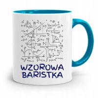 Dla Baristy Baristki Kawiarki Kubek Błękitny Z Nadrukiem Ze Zdjęciem