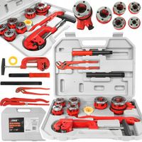 GWINTOWNICA RĘCZNA DO RUR Z GRZECHOTKĄ NARZYNKAMI NARZYNKA KLUCZ OCINAK 10e