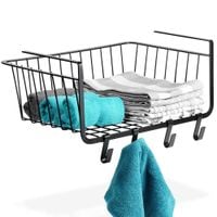 Koszyk Podwieszany pod Półkę Szafkę Organizer Półka Kuchenna Kosz Metalowy