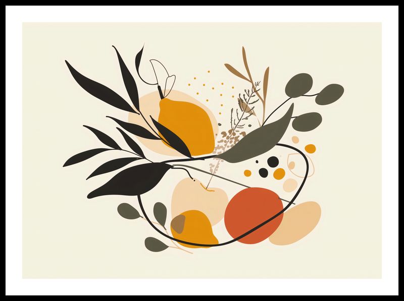 Plakat 70x50cm Botaniczny Wir zdjęcie 3