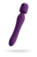jos stimulator 2 in 1 kisom, silicone, purple, 13 cm