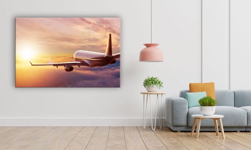 OBRAZ NA PŁÓTNIE 124 Lot nad chmurami 100x70cm na Arena.pl
