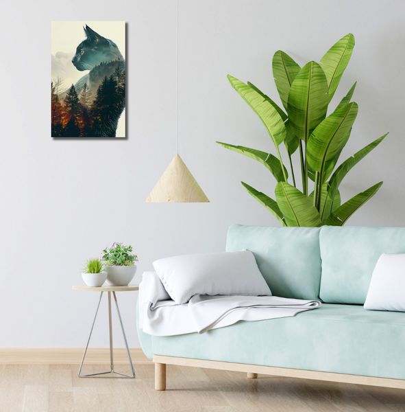 Obraz 30x50cm Koci Duch Lasu zdjęcie 2