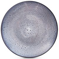 Talerz Obiadowy Duży Płytki Płaski na Obiad Ceramiczny Fioletowy 27 cm
