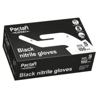Rękawiczki nitrylowe czarne roz.S 100szt