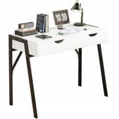 Białe biurko z szufladami nowoczesne premium 80 cm