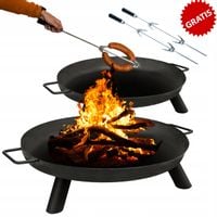 PALENISKO OGRODOWE STALOWE na kociołek ognisko 70cm GRUBOŚĆ AŻ 2 MM!