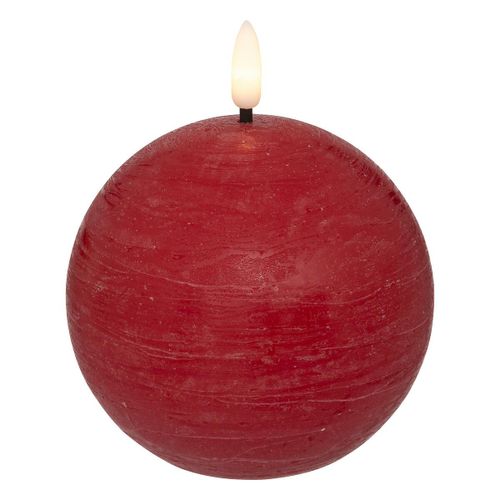 Świeca Molia kula LED czerwona 10cm na Arena.pl