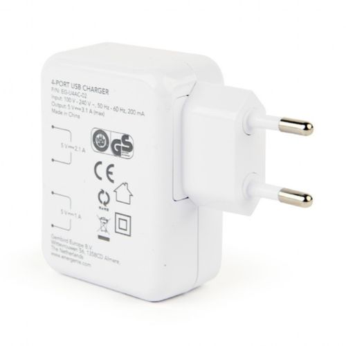 ŁADOWARKA SIECIOWA GMB 4XUSB 3,1A biała na Arena.pl