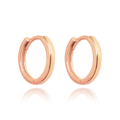 MINET Rose gold kolczyki srebrne 1,5 cm