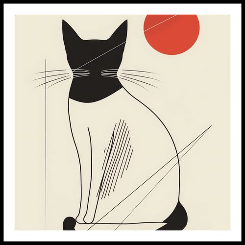 Plakat 60x60cm Czerwony Krąg na Arena.pl