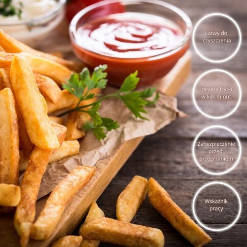 FRYTKOWNICA FRYTOWNICA 2,5L MOCNA ŁATWE SZYBKIE SMAŻENIE FRYTEK na Arena.pl