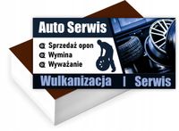 Wizytówki firmowe reklamowe 200szt gotowy projekt dużo wzorów AUTO SERWIS
