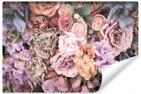 Fototapeta Bukiet KWIATÓW Róże Peonie 3D 135cm x 90cm