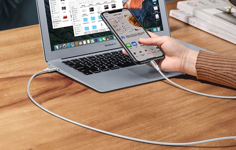Kabel Przewód UGREEN Lightning do USB 2.4A US199 2 metry Srebrny zdjęcie 4