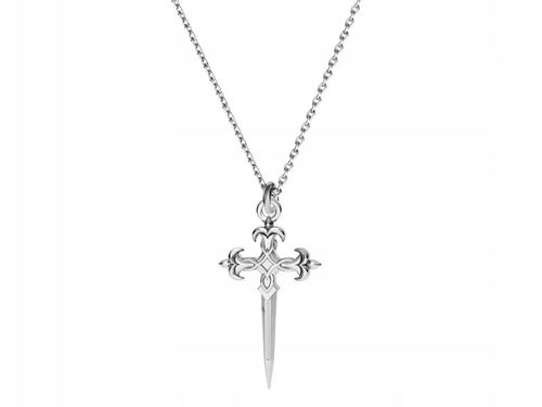NASZYJNIK SREBRNY 925 - KRZYŻYK SZTYLET na Arena.pl