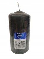 Świeca parafinowa Bezzapachowa Aura Bispol 80/150 szara