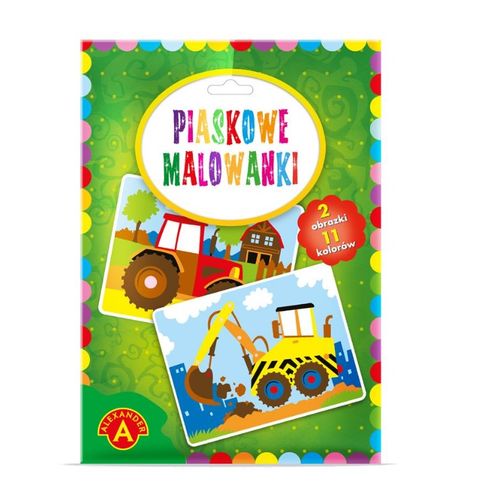 Piaskowe malowanki-Koparka, Traktor 20946. na Arena.pl