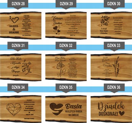 Deska grawer dla DZIADKA DZIADZI z imieniem GIFT na Arena.pl