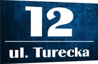 Tabliczka adresowa Numer domu Tablica Adresowa ALUMINIUM z wkrętami