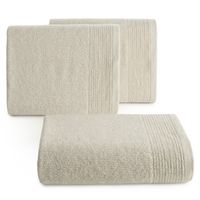 Ręcznik Lari 70X140 cm beżowy z ozdobną bordiurą elegancki