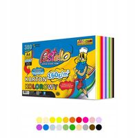 KARTON KOLOROWY A4 160G 20 KOLORÓW 300 ARKUSZY