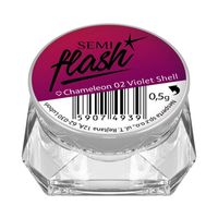 Semilac SemiFlash efekt kameleona - Chameleon Violet Shell 02