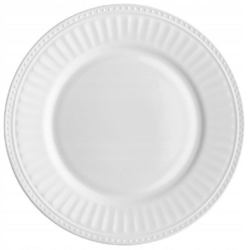KOMPLET ZESTAW TALERZY SERWIS OBIADOWY 36el DLA 12 OSÓB BIAŁE TALERZE ROMA na Arena.pl