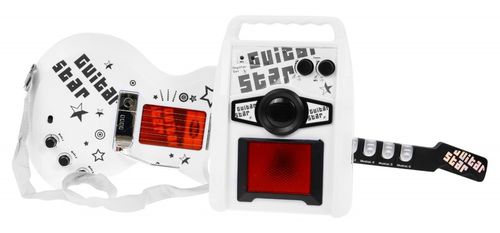 Zestaw Muzyczny Dla Dzieci 6+ Gitara Elektryczna + Wzmacniacz + Mikrofon na Arena.pl