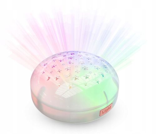 Szumiący pluszowy Miś Diddou z projektorem gwiazd - ecru na Arena.pl