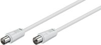 MicroConnect Coax M-F 1.5m White 75 Ohm