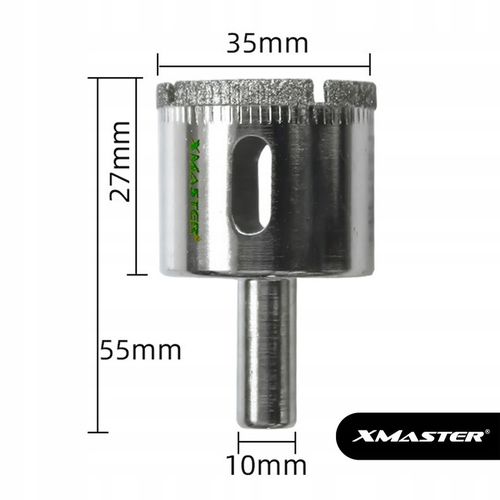 OTWORNICA DIAMENTOWA KORONKA DO PŁYTEK GLAZURY GRESU ZESTAW ⌀ 6-68mm na Arena.pl