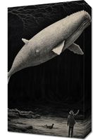 Obraz 30x50cm Biały Wieloryb