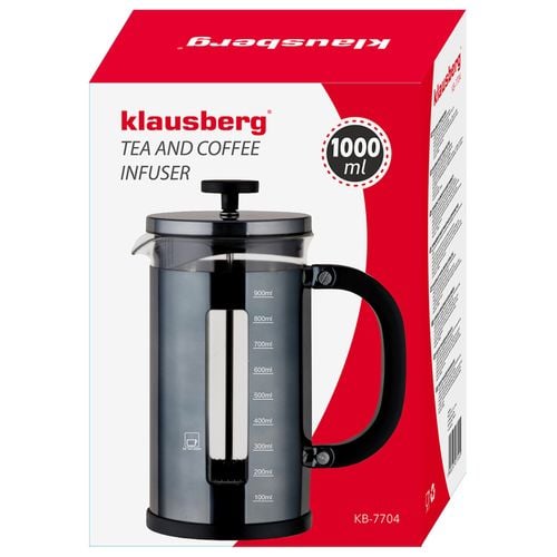 zaparzacz tłokowy do kawy/herbaty 1000ml klausberg kb-7704 na Arena.pl