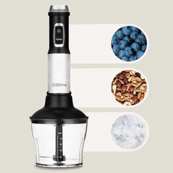 MOCNY WIELOFUNKCYJNY BLENDER MIKSER RĘCZNY 5w1 TYTANOWE OSTRZE temp do 140° zdjęcie 14