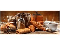 100X40CM ZEGAR KAWA OBRAZ