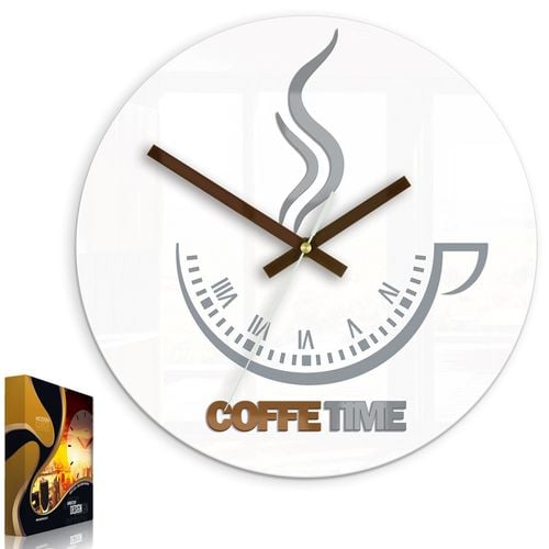 zegar ścienny coffee time ii white na Arena.pl