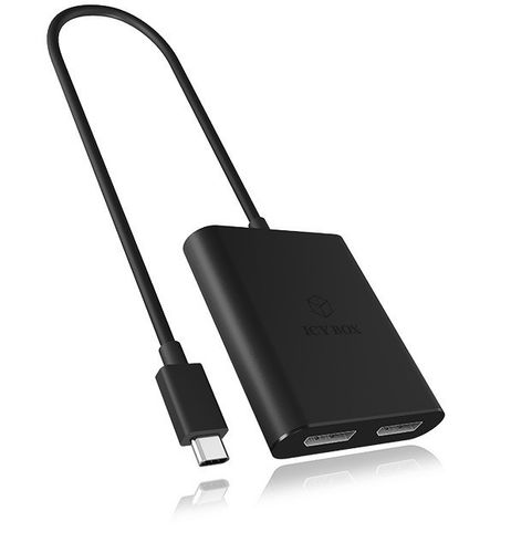 IcyBox IB-SPL1027-C Type-C na dual DP na Arena.pl