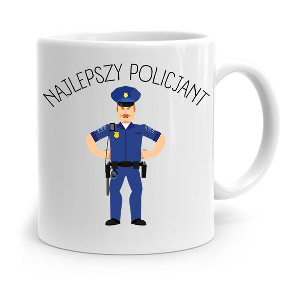 Kubek Dla Najlepszego Policjanta Policjantki Z Nadrukiem Ze Zdjęciem zdjęcie 1